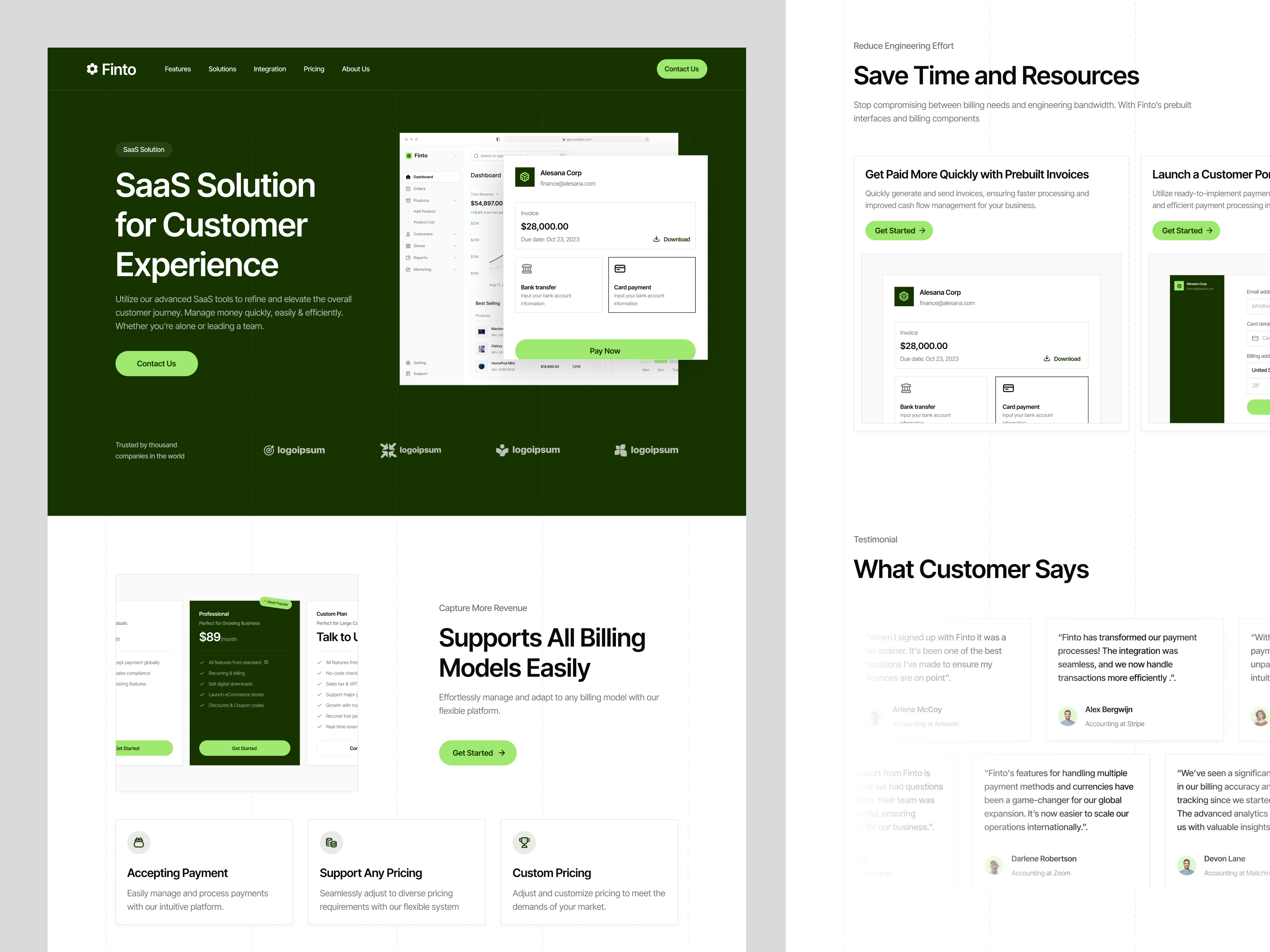 Finto - Financial Home Page
