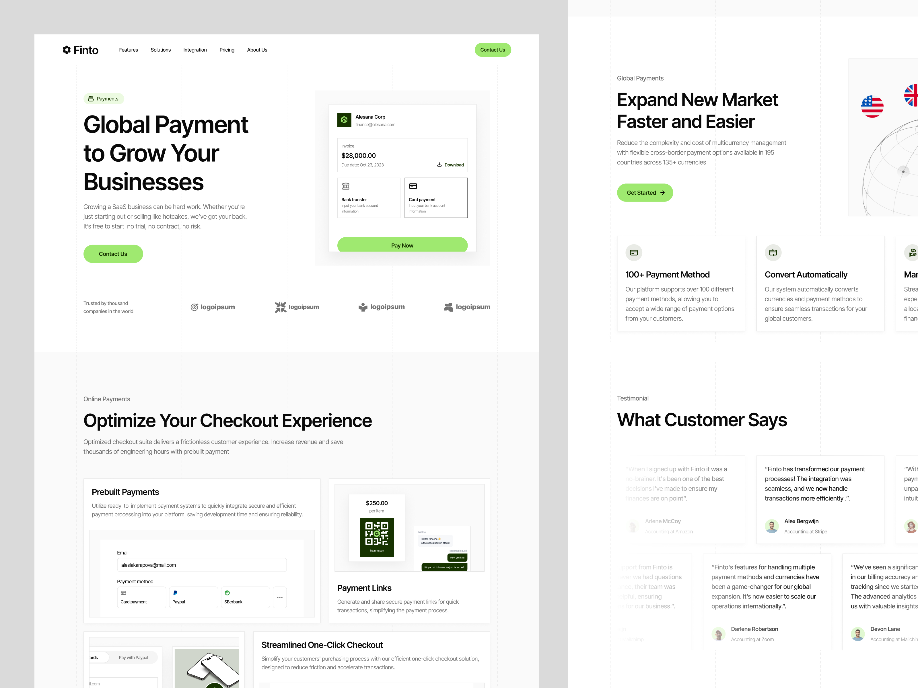 Finto - Financial Home Page