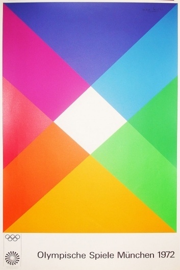 1972 Olympic flyer by Otl Aicher #otl #flyer #aicher #olympics #munich