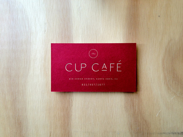 Cup Caf business caf card