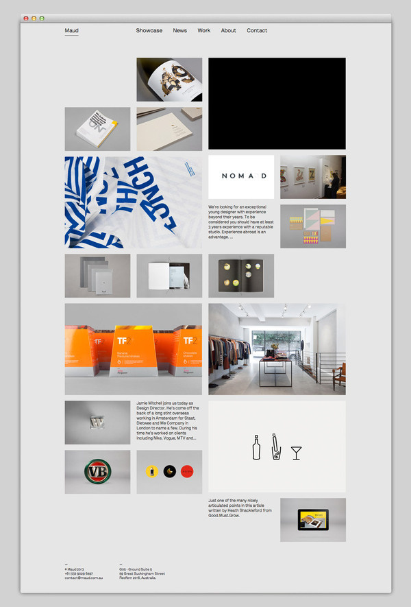 Maud #website #layout #design #web