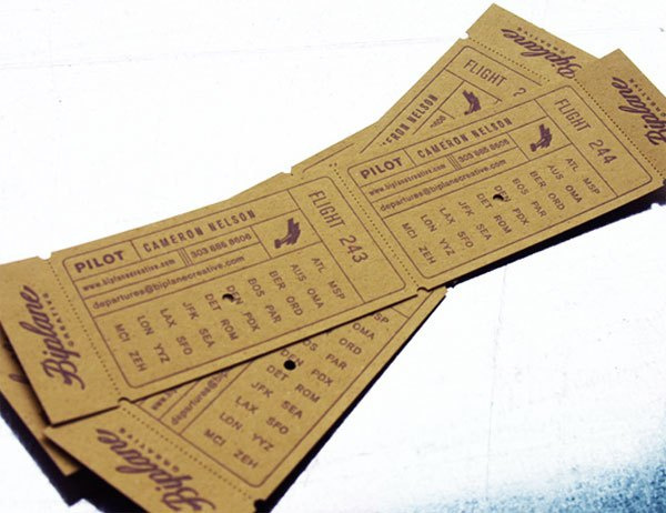 Biplane Creative Business Card #card #business