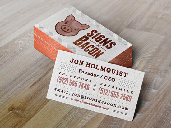Bacon Business Card
