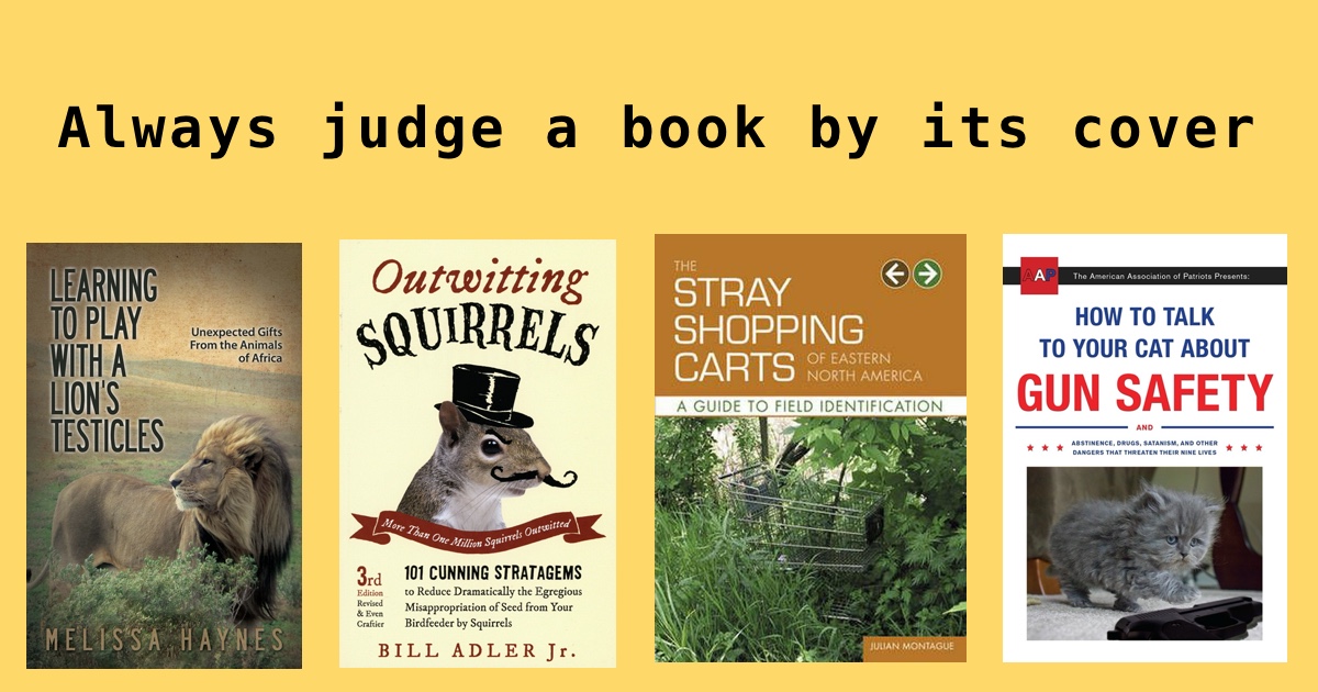Always judge a book by its cover