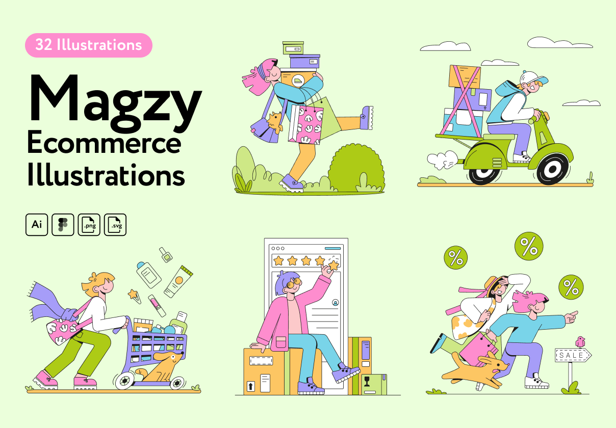 Magzy Ecommerce Illustrations