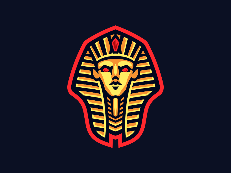 Pharaoh Mascot Logo, for sale.