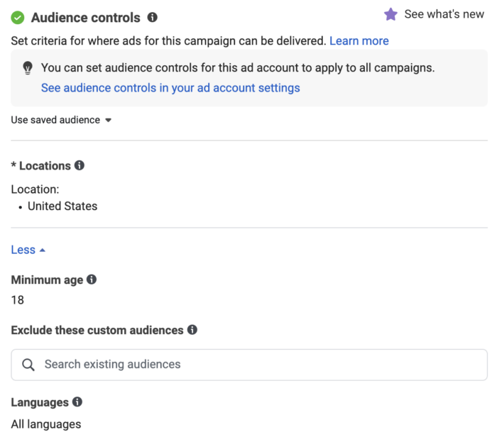 Audience Controls