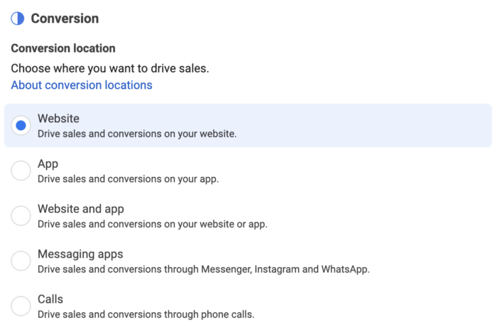 Website Conversion Location