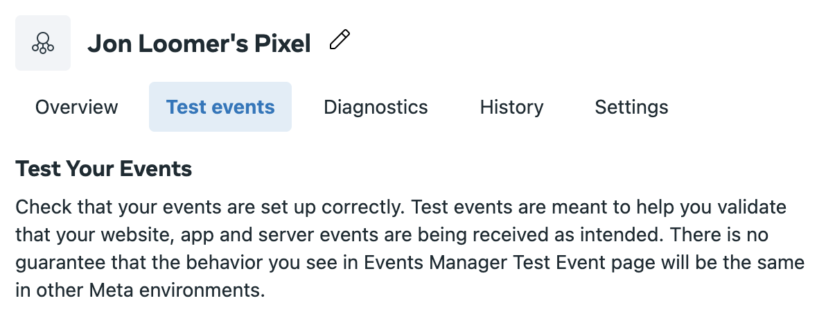 Test Events