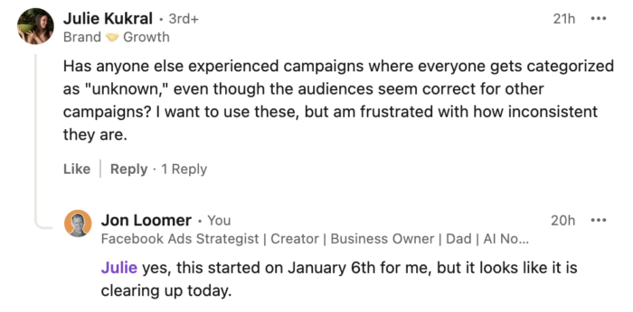 Broken Audience Segments